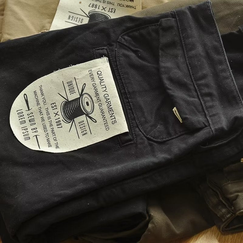 Men's Stain-Resistant Loose Straight-Leg Pants