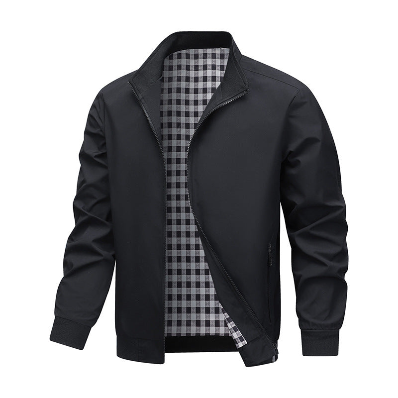 Men's Stand Up Collared Jacket