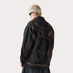 Men's Coffee Denim Jacket