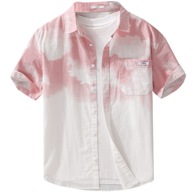 Men's Cloudy Short-sleeved Shirt