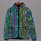 Men's And Women's Colorful Reflective Hoodie
