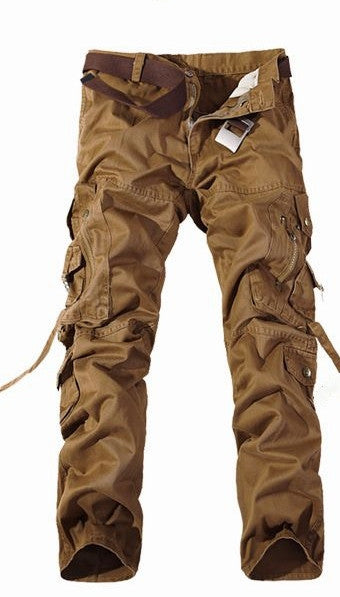 Men's Solid Cargo Pants
