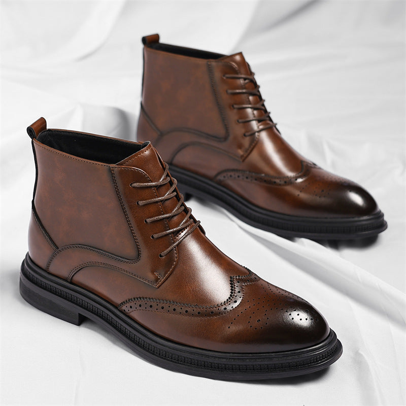 Men's Velvet And Non-Velvet Martin Boots