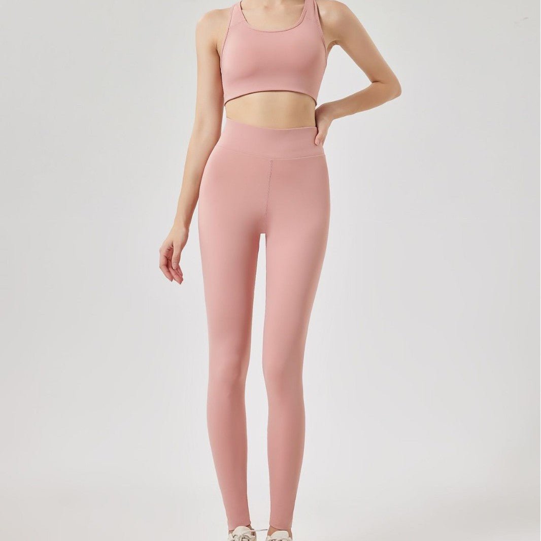 Women's Stretchy Tight Yoga Pants And Yoga Tank Top