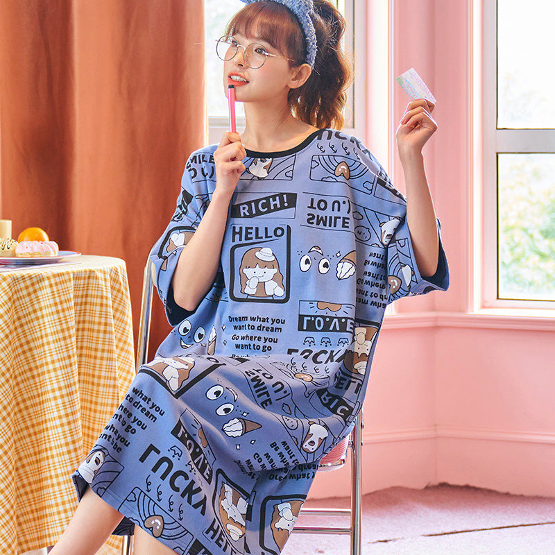 Women's Printed Short-sleeve Loungewear