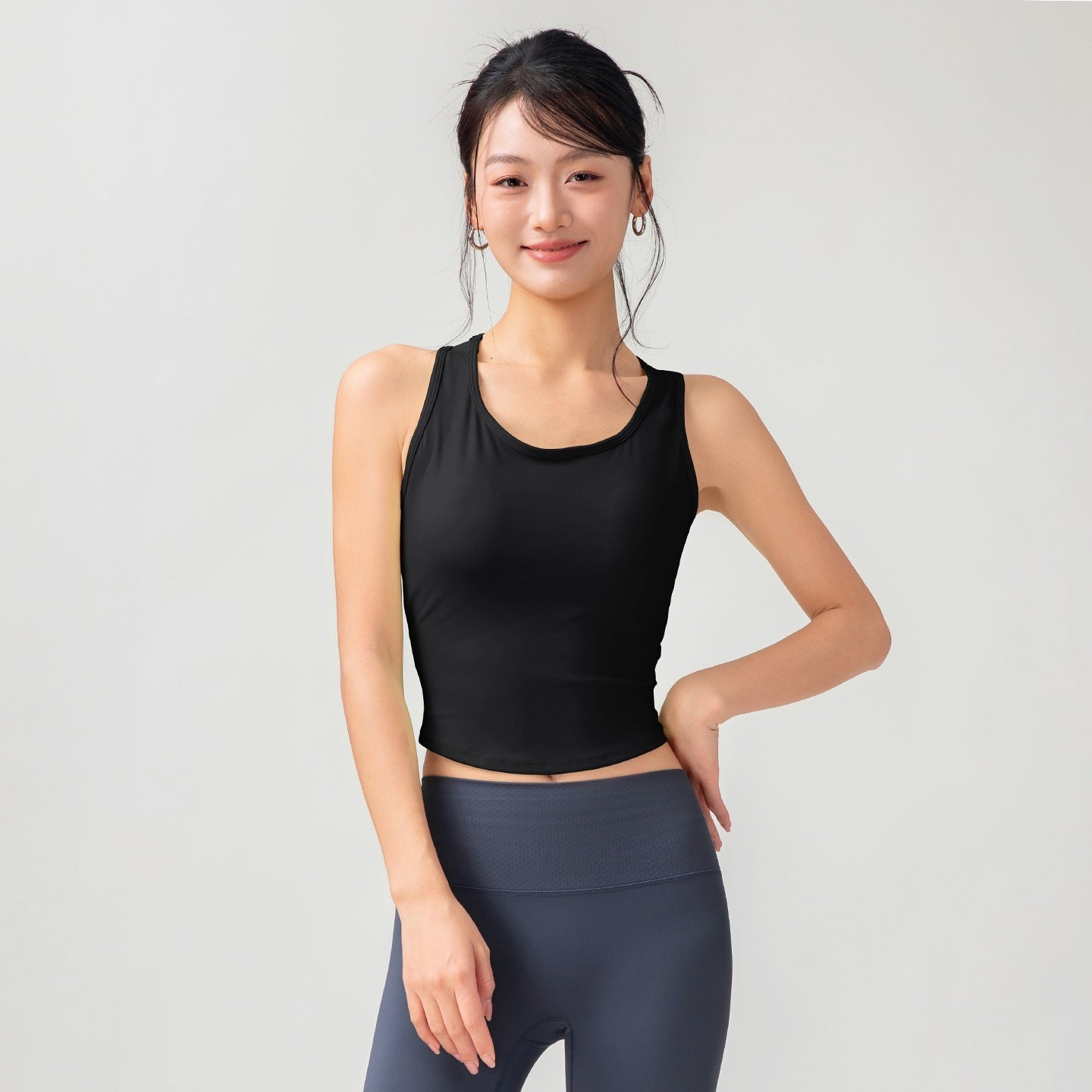 Women's Body Shaping Fitted Cup Yoga Tank Top