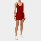 Women's Solid Split Athletic Dress