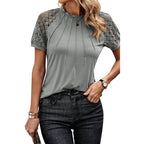 Women's Short-sleeved Lace Top
