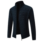 Men's Stand Collared Cardigan