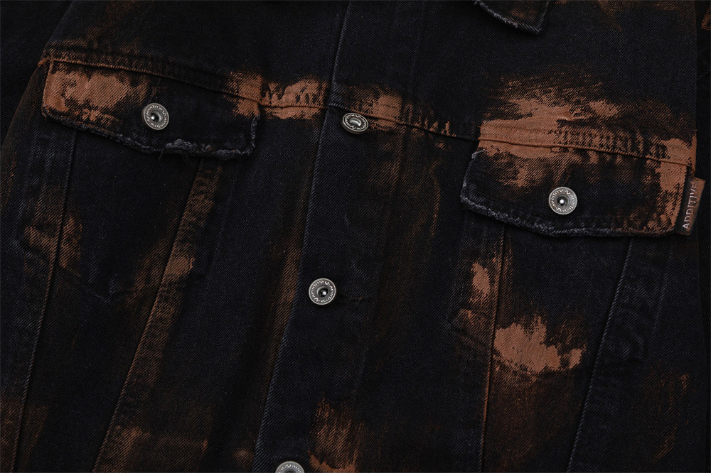 Men's Coffee Denim Jacket