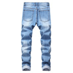 Men's Ripped Straight Jeans
