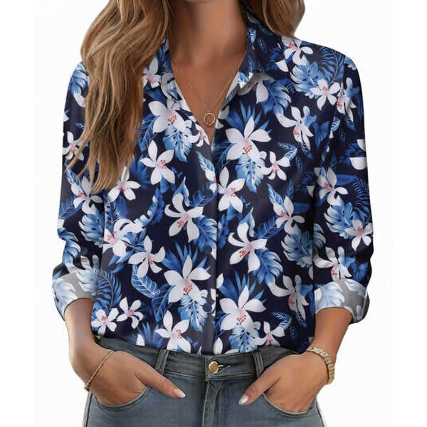 Women's Floral Loose-fit Shirt