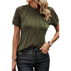 Women's Short-sleeved Lace Top