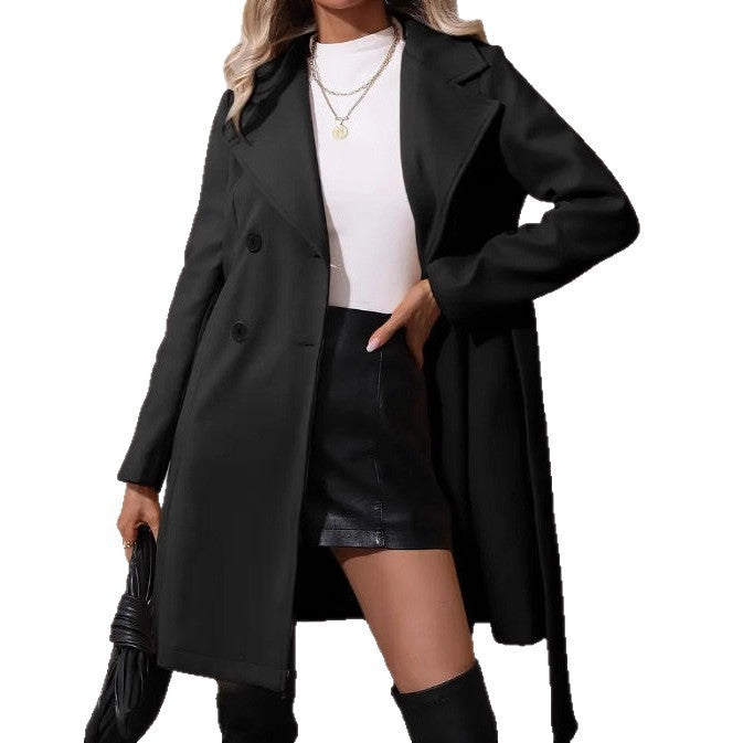 Women's Double-Breasted Coat