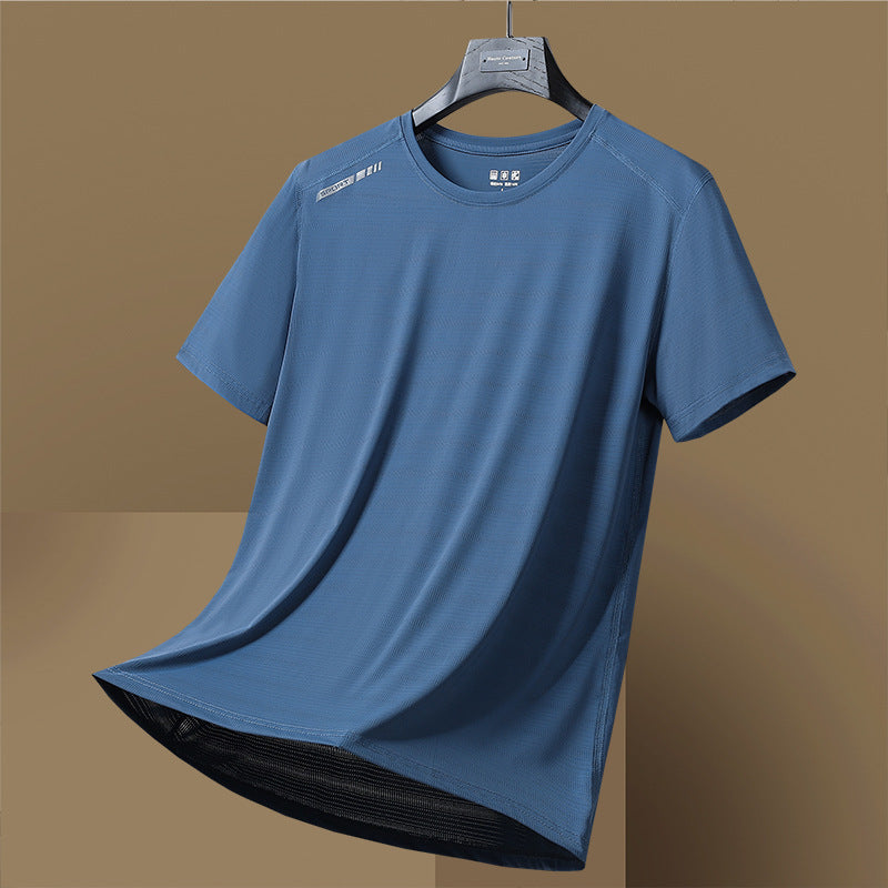 Breathable Round Neck Moisture Wicking Tee