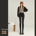 Women's Fleece-lined Thick Slim Fit Jeans