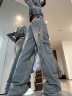 Women's High-Waisted Loose-Fit Jeans