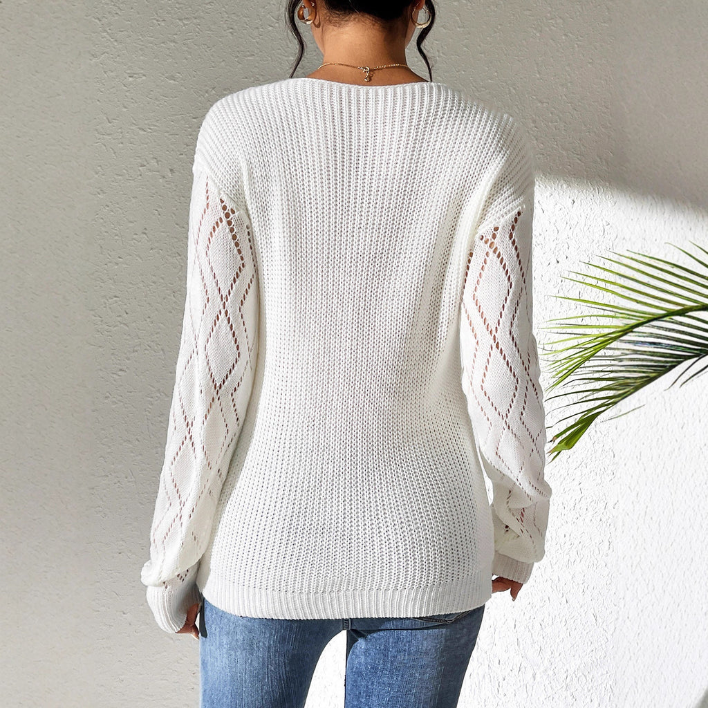 Women's Laced Knitwear Top
