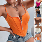 Women's Spaghetti Crop Corset Camisole Vest