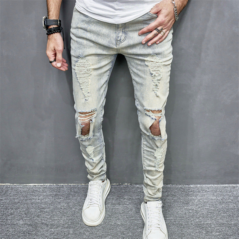 Men's Skinny Ripped Jeans