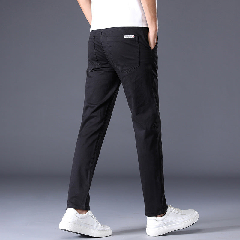 Men's Solid Straight Pants