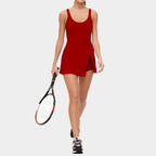 Women's Solid Split Athletic Dress