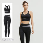 Women's Shockproof Supportive Belly Contracting 2 Piece Yoga Set