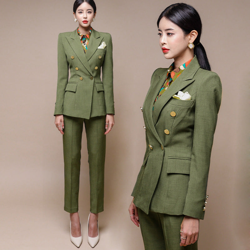 Women's Straight-leg Pants Suit