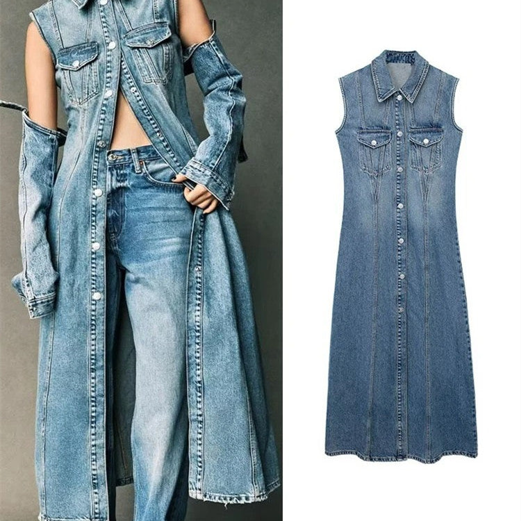 Women's Blue Denim Dress