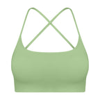Women's Thin Strapped Chest Padded Shockproof Yoga Bra