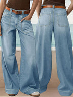 Women's Loose Wide-leg Jeans