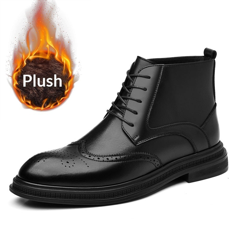 Men's Velvet And Non-Velvet Martin Boots