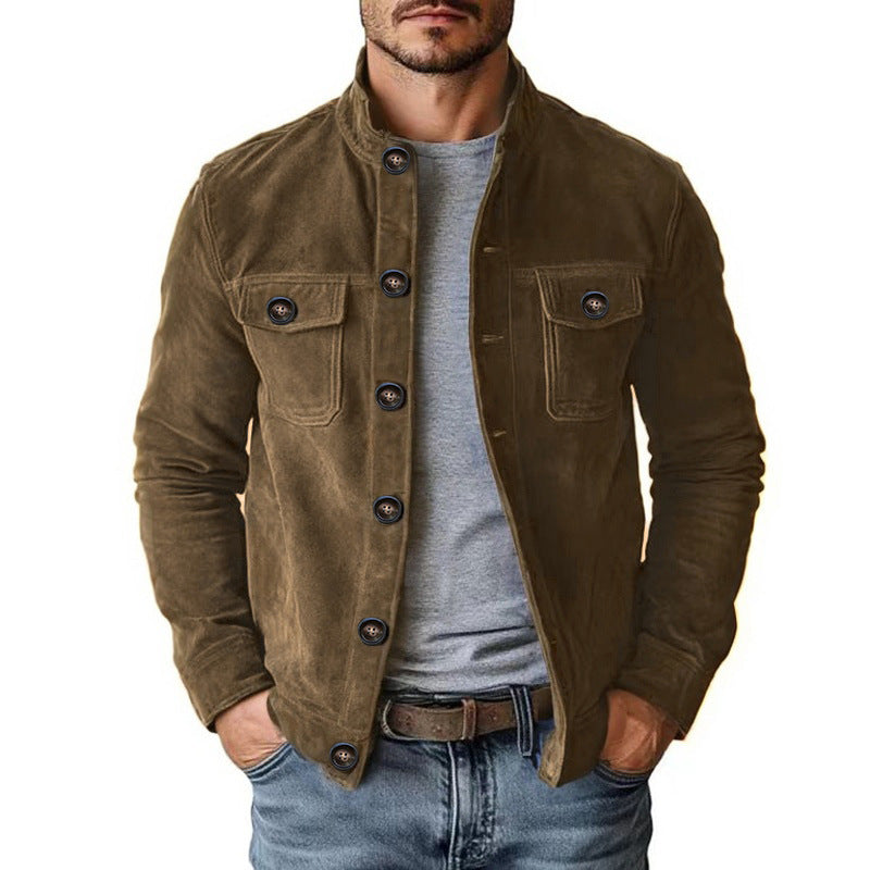 Men's Faux Suede Jacket