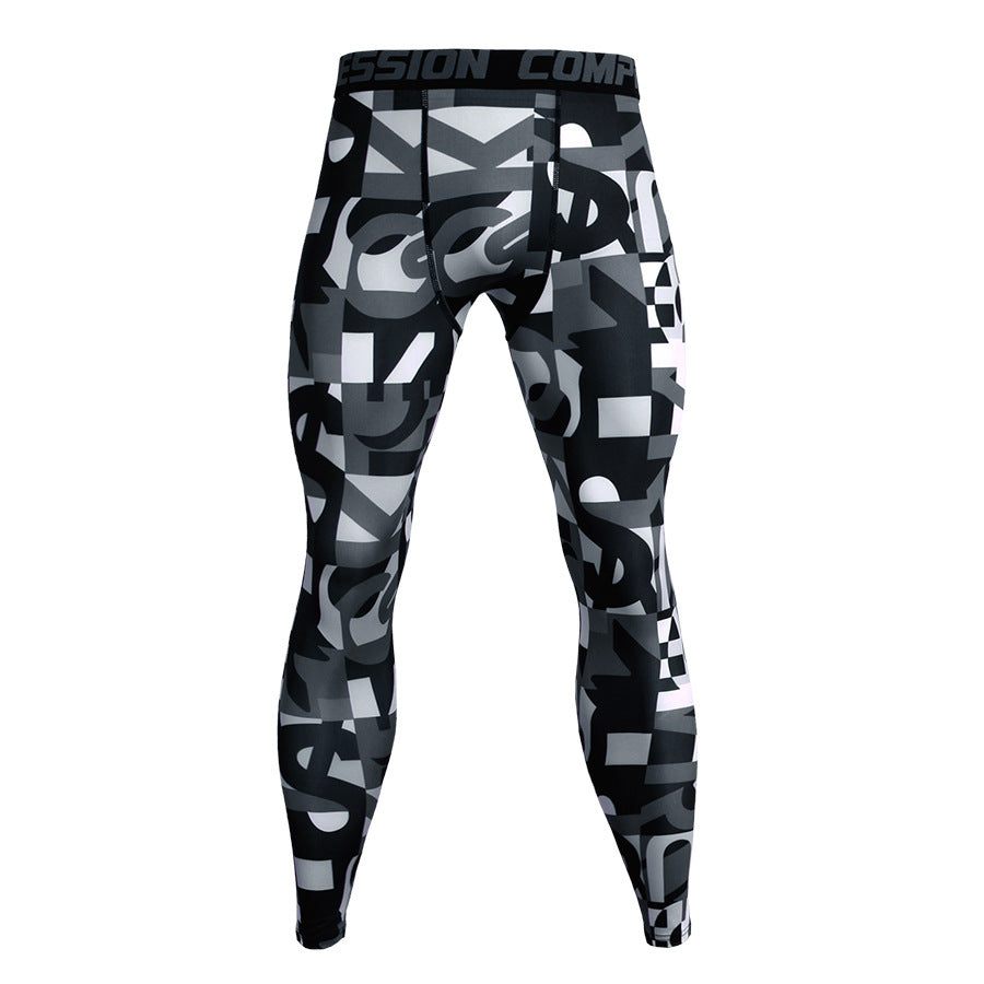 Men's Tight Camouflage Training Pants