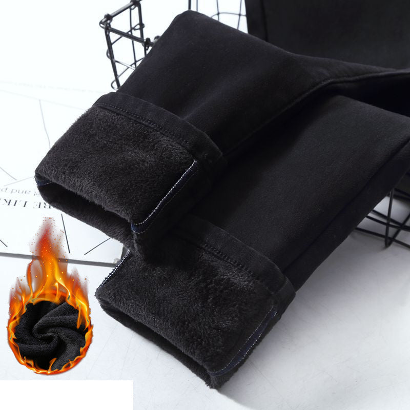 Women's High Waist Plush Jeans