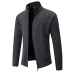 Men's Stand Collared Cardigan