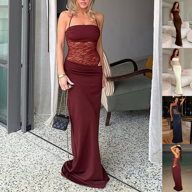 Women's Lace Long-Skirt Dress