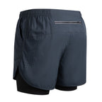 Men's Quick-Dry Double-Layer Fitness Shorts
