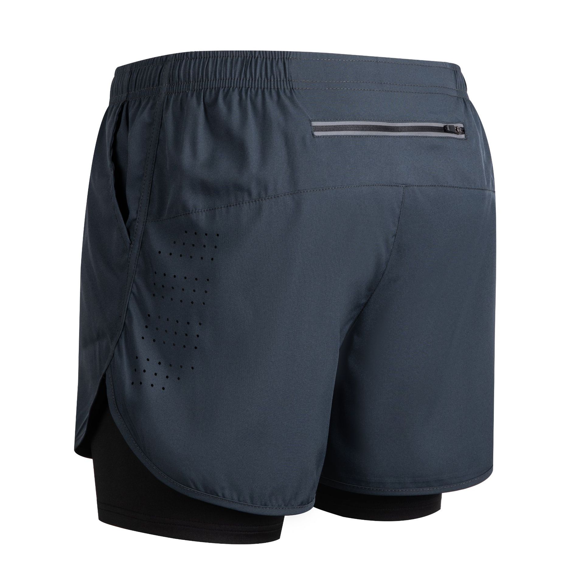 Men's Quick-Dry Double-Layer Fitness Shorts