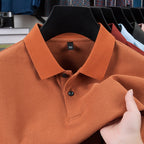 Men's Mercerized Polo Collar Short Sleeve T-Shirt