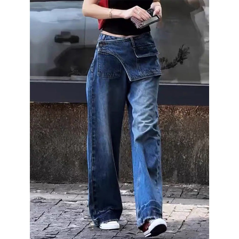 Women's High-waisted Wide-leg Jeans