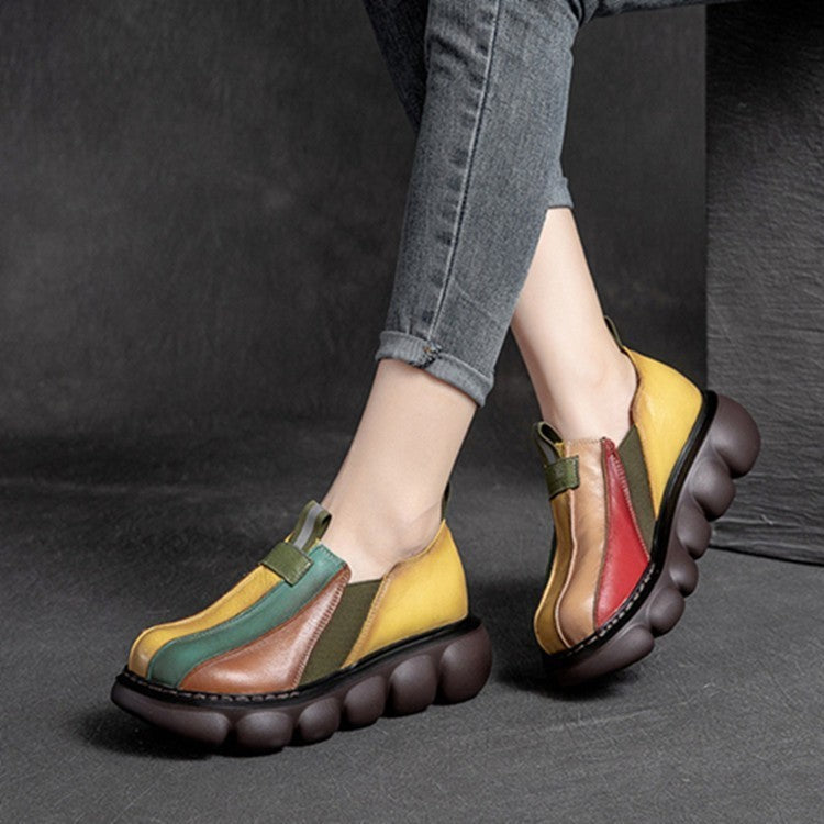 Women's Funky Round Toe Thick Sole Shoes
