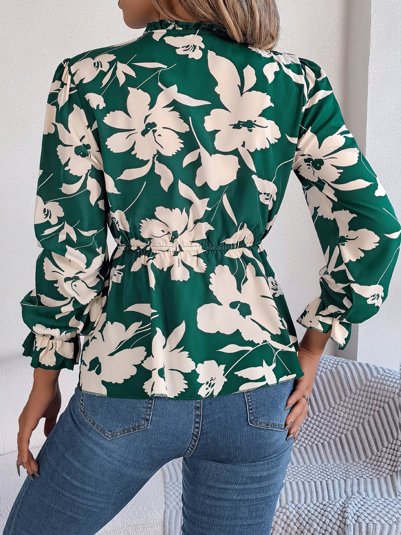 Women's Floral Long Sleeve Top