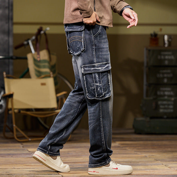 Men's Staple Outdoor Multi-pocket Jeans