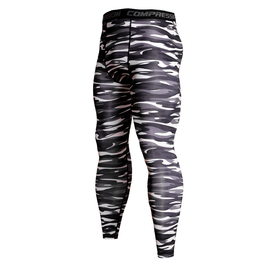 Men's Tight Camouflage Training Pants