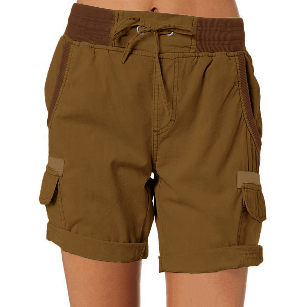 Women's High Waist Cargo Shorts