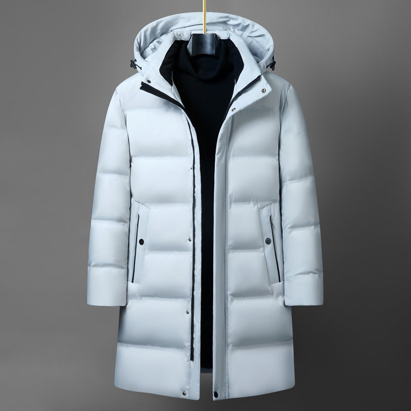 Men's Mid-length Thick Down Jacket Coat