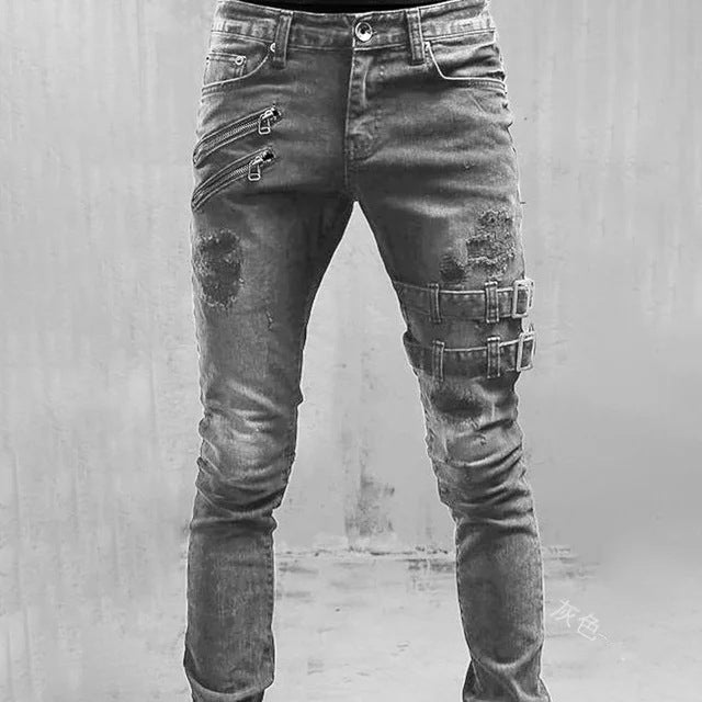 Men's Chained Jeans
