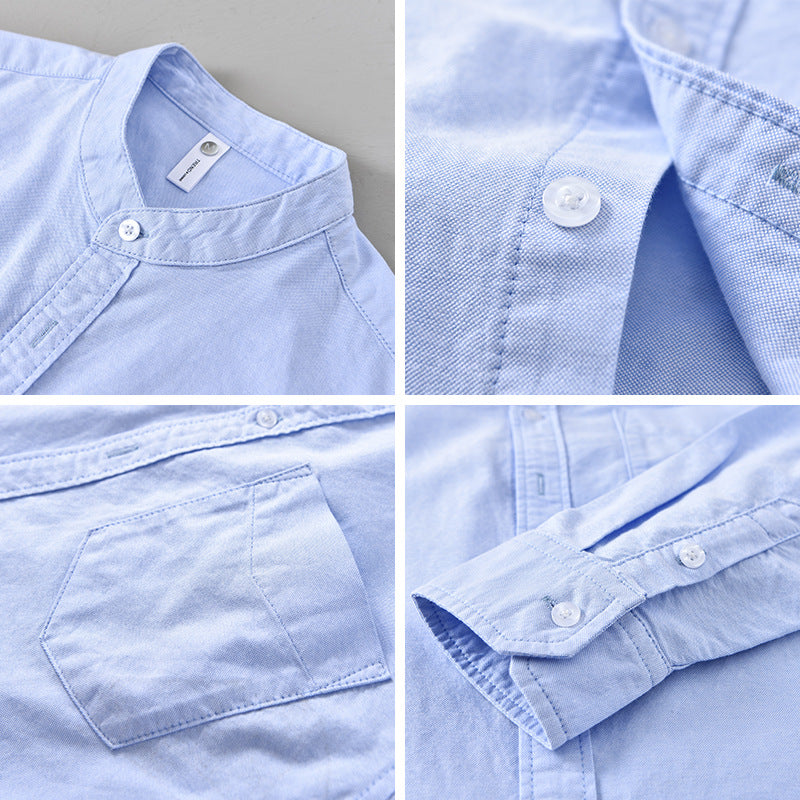 Men's Pure Cotton Washed Oxford Shirt