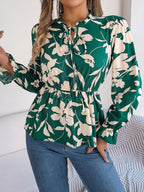 Women's Floral Long Sleeve Top